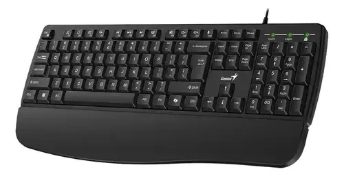 Producto - TECLADO KB-123 USB PALMREST NEGRO GENIUS