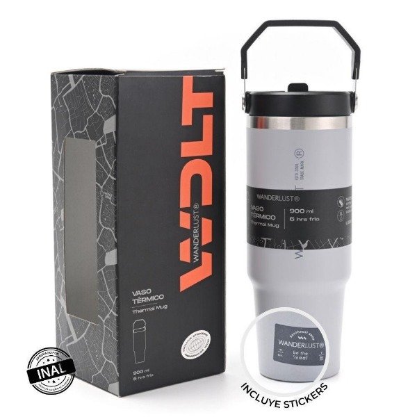 Producto - Vaso Térmico Wanderlust 900 ml - GRIS - 1