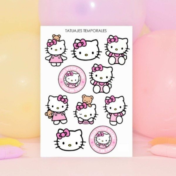 Producto - Tatuajes Temporales "Kitty"