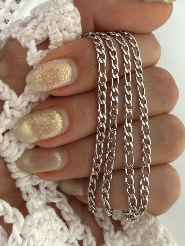 Producto - C432 Cadena plana grosor 0.8/ 2 medidas de largo acero quirúrgico