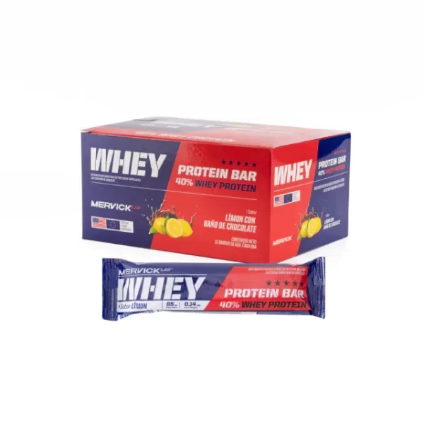 Producto - Whey Protein Bar Mervick 65gr X 12 U  Limón