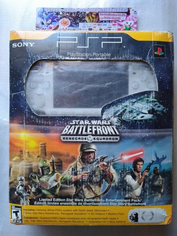 Producto - CONSOLA PLAYSTATION PORTABLE MODELO 2001 EDICION LIMITADA STAR WARS BATTLEFRONT