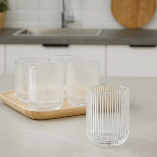 Producto - Set x6 vasos canelon bajo - transparentes