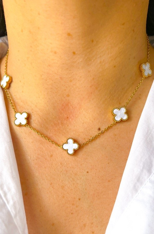 Producto - Cadena Klef blanca (A. Dorado)