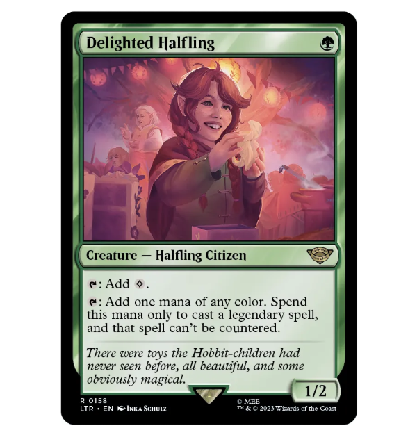Producto - Magic Lord of the Rings Delighted Halfling R0158