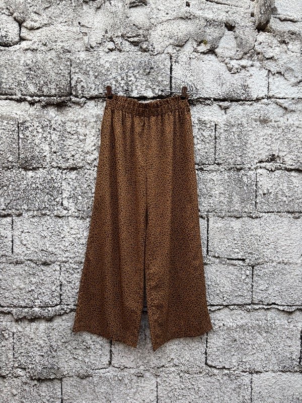 Producto - pantalón palazo print chocolate