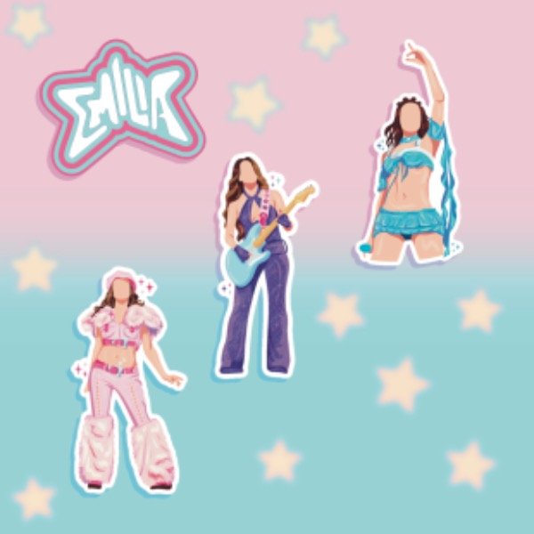 Producto - Stickers .mp3 Tour Emilia Mernes