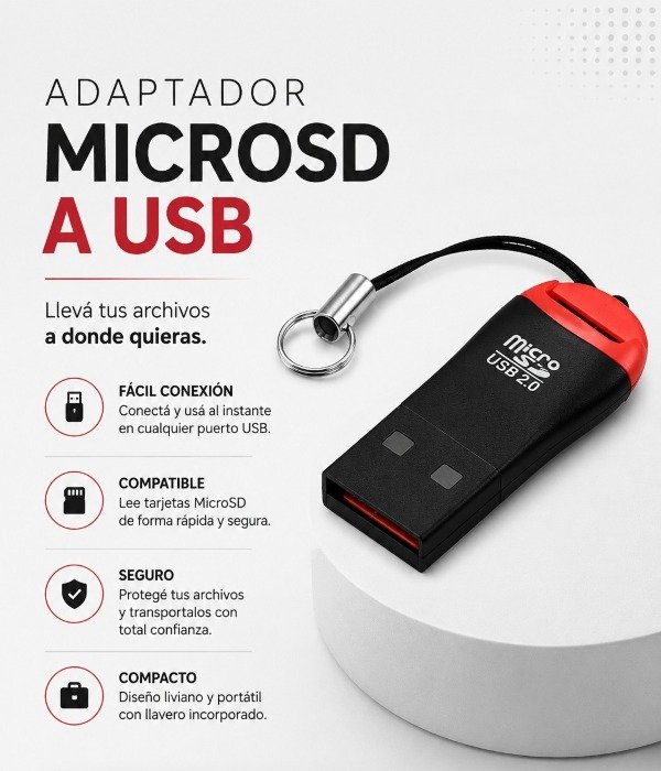 Producto - ADAPTADOR MICROSD A USB