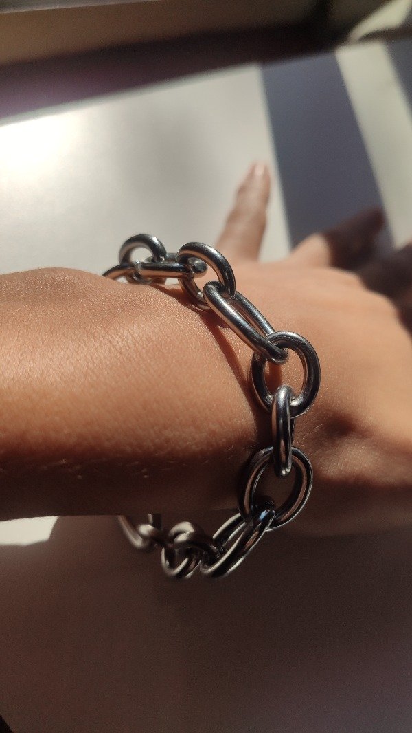 Producto - Pulsera eslabones anchos acero quirurgico