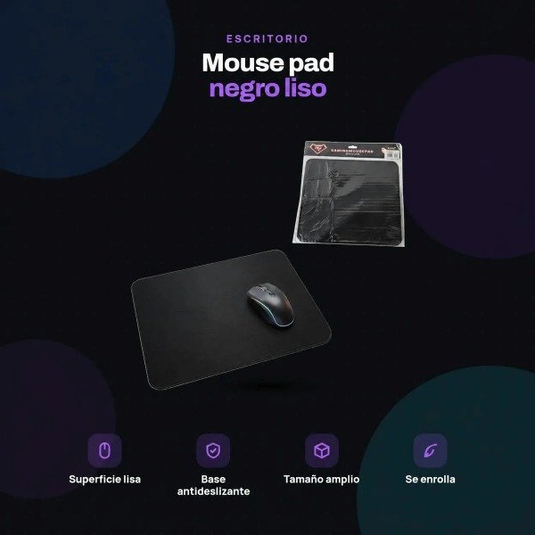 Producto - Mouse Pad Gaming AJ L 16 Negro - 1