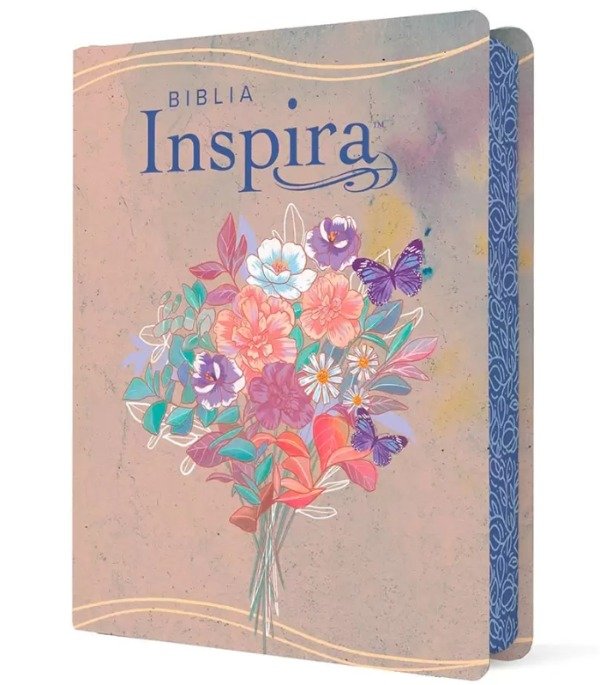 Producto - BIBLIA NTV INSPIRA - Tapa Imitación Piel Acuarela Rosa - 0