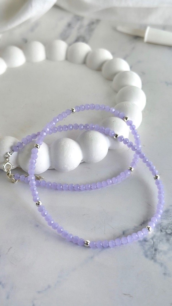 Producto - COLLAR CRISTALES LILA