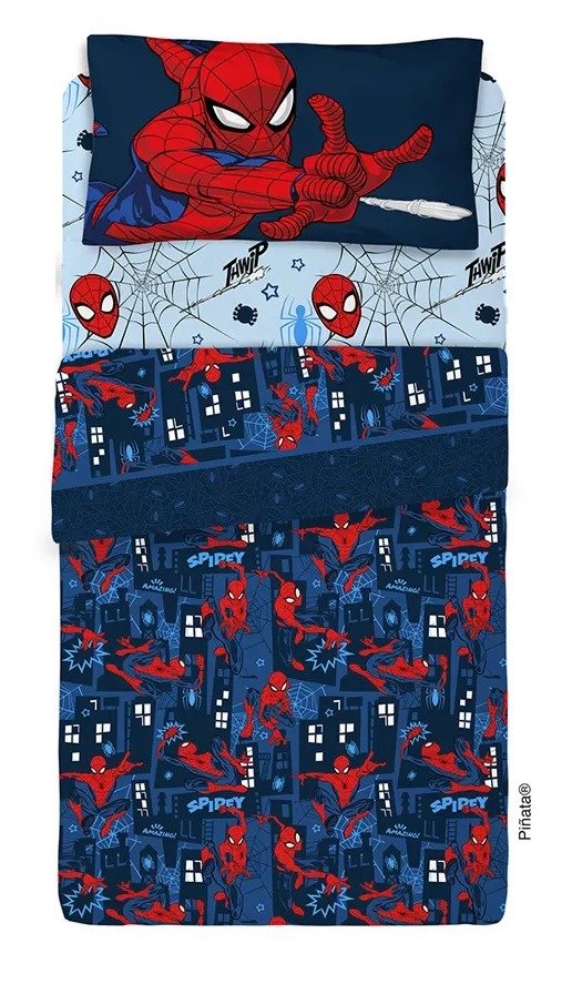 Producto - Sábanas 1 1/2 Hombre Araña Licencia Oficial