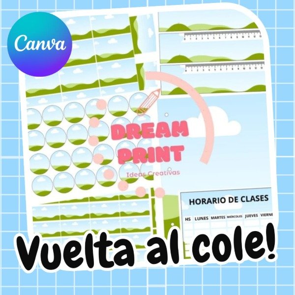 Producto - VUELTA AL COLE Plantillas Editables!!