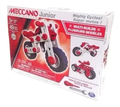 Producto - Meccano Junior Super Motos Para Armar y Desarmar 49 Piezas