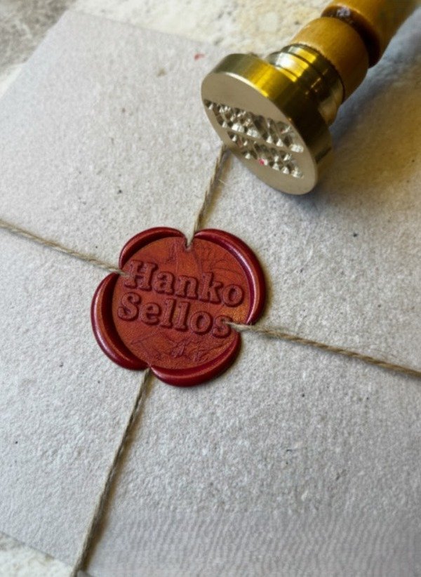 Producto - Sello de Bronce Personalizado 3cm diámetro  - Para Lacre Chocolate Hielo