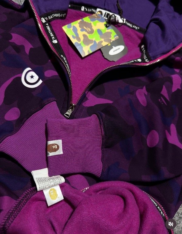 Producto - BAPE SHARK doble capucha Morada - 4