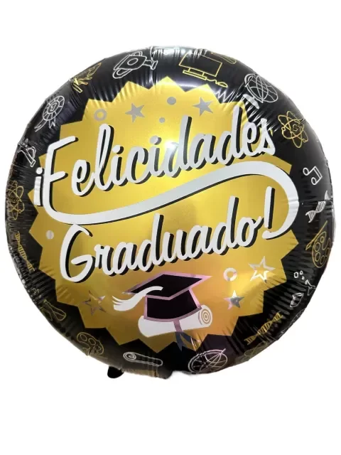 Producto - Globo graduado negro-dorado