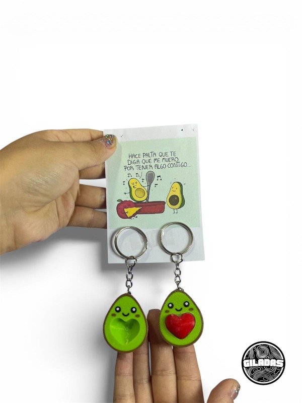 Producto - Combo Llaveros Palta  Para Compartir (Incluye Tarjeta de Regalo)