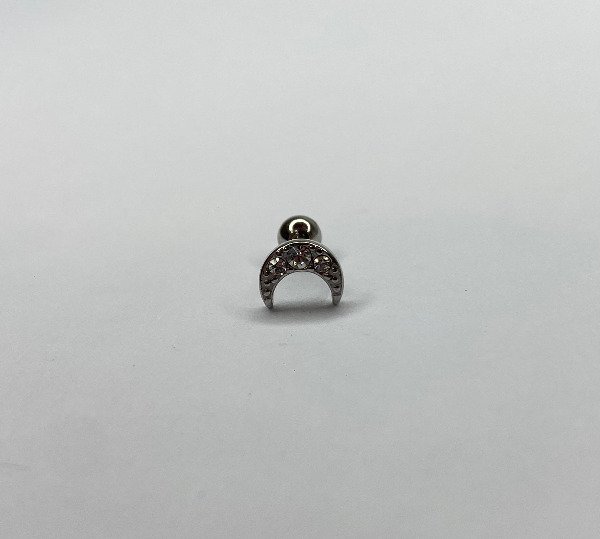 Producto - Barbell luna triple strass