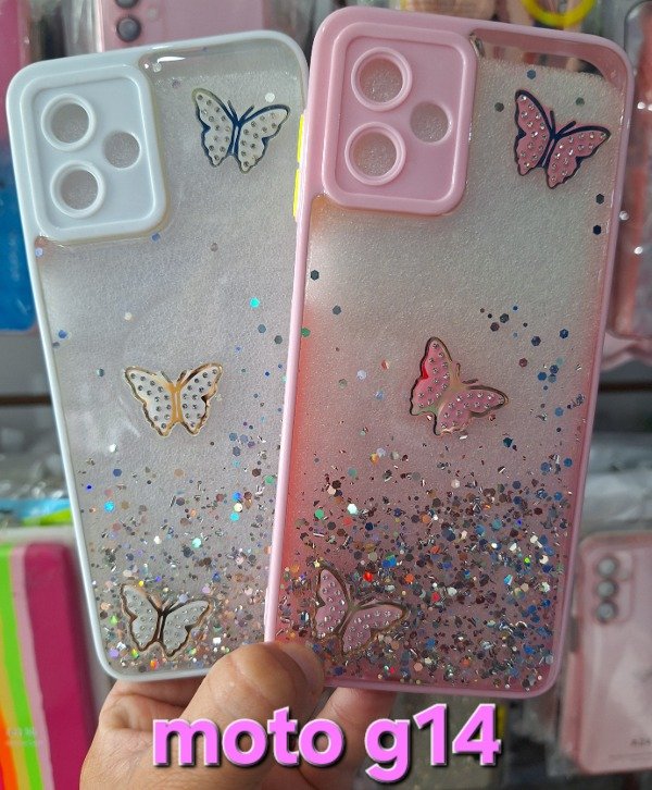 Producto - Fundas mariposas. Moto g14