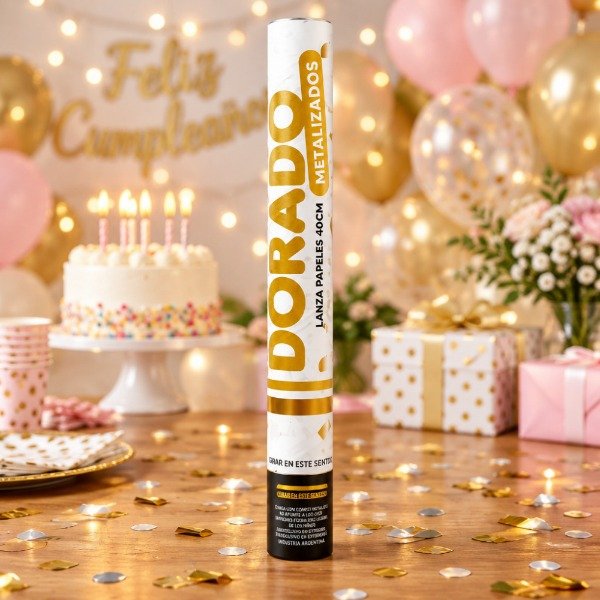 Producto - Lanza Papel Metalizado Dorado 8165 - 1