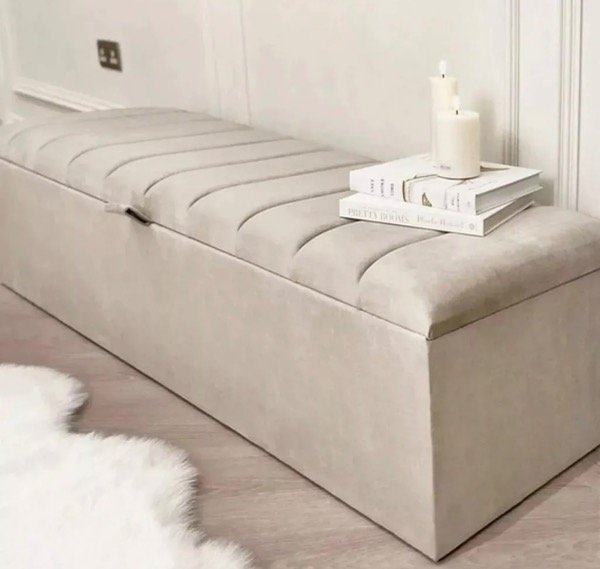 Producto - Baulera Canelón tela chenille