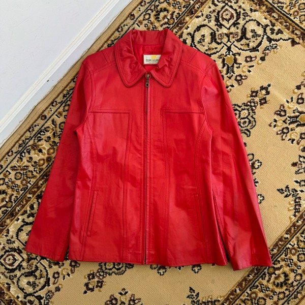 Producto - leather jacket red (M)