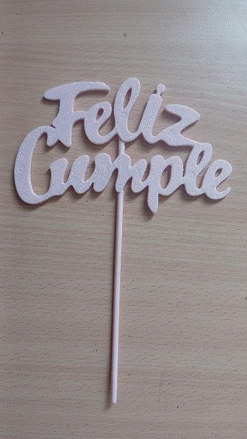 Producto - Topper Gibreado "FC" Pastel Rosa