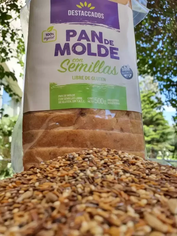 Producto - PAN DE MOLDE CON SEMILLAS LIBRE DE GLUTEN 500GR