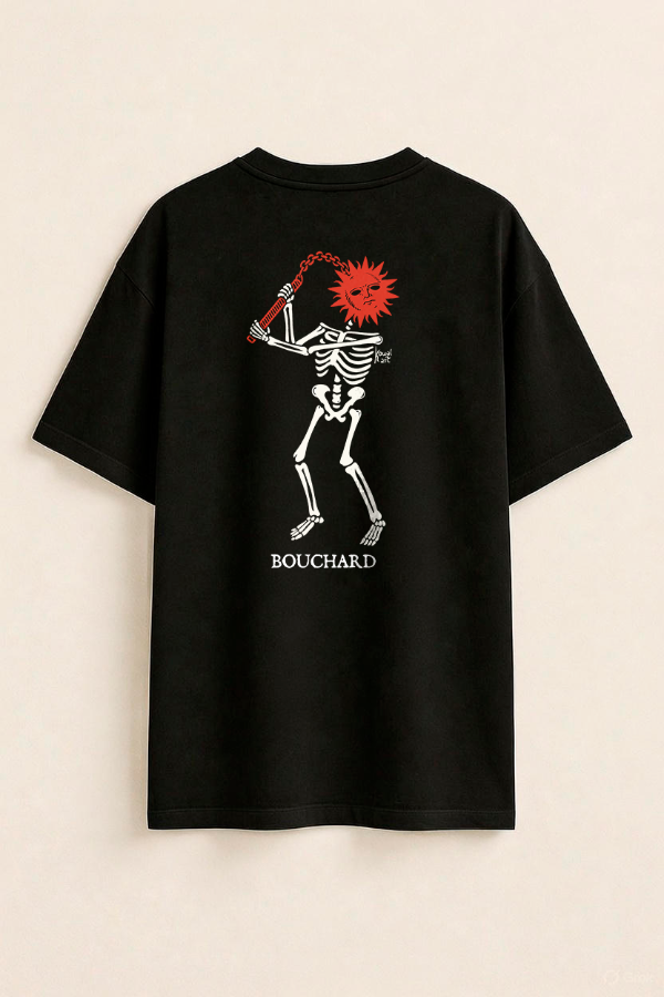 Producto - Bandera de Bouchard (Oversize Unisex Negra Dorsal)