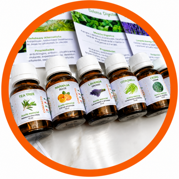 Producto - Kit de Aromaterapia Esencial Incluye fichas descriptivas más manual digital