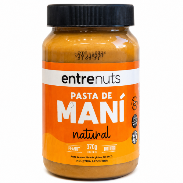 Producto - PASTA DE MANI ENTRENUTS 370gr
