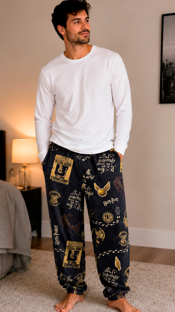 Producto - Pant Polar Harry Potter negro