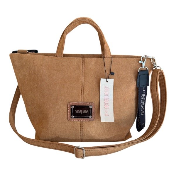 Producto - Cartera mediana símil gamuza - 2
