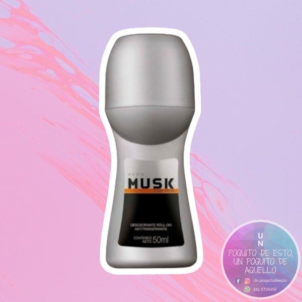 Producto - Musk + for Men - Desodorante Roll On 50ml