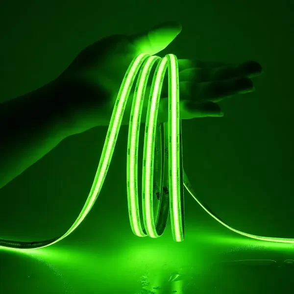 Producto - Tira LED COB Verde 5M 12V Para Decoración e Iluminación  código: LED-COB320G-12V - 1
