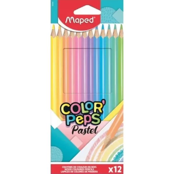 Producto - Lapices de colores pastel Maped x12
