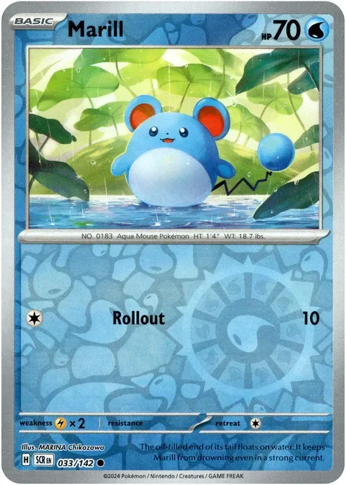 Producto - Marill - 033/142 - Stellar Crown - Reverse Holo