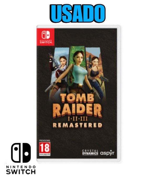 Producto - Tomb Raider 1 2 3 Remastered Juego usado Nintendo Switch