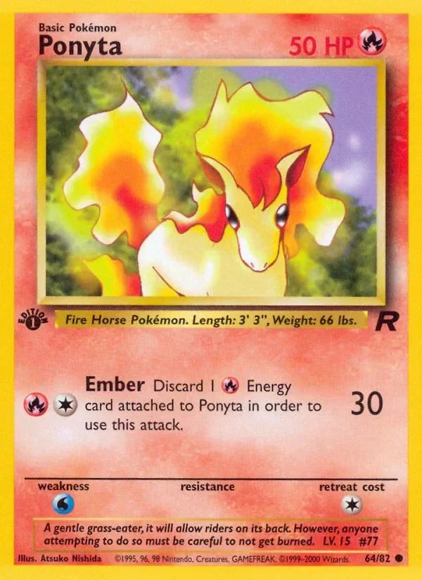 Producto - Ponyta (64/82) [Team Rocket 1st Edition]