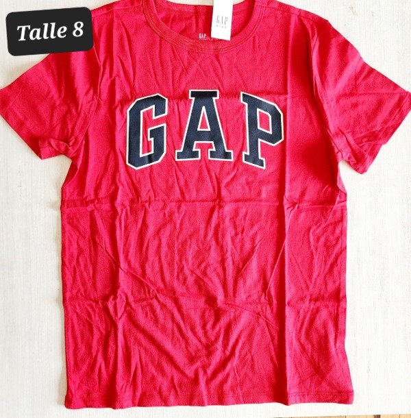 Remera manga corta gap talle 8 roja — imagen 2