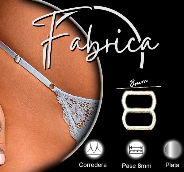 Producto - Corredera zamac de 8 mm (50 unidades)
