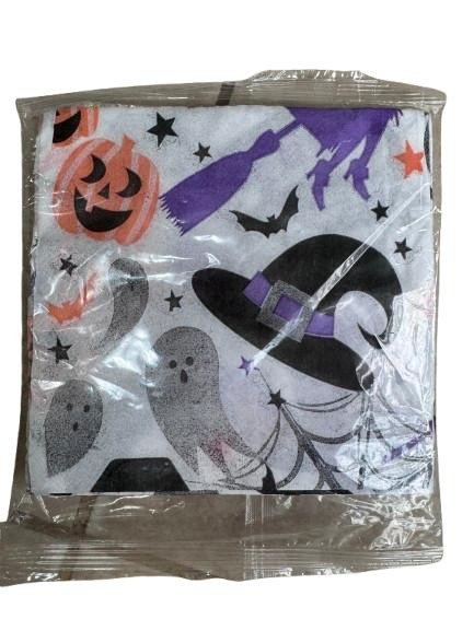 Producto - Servilleta Hallowen violeta y naranja  32x32x20 un