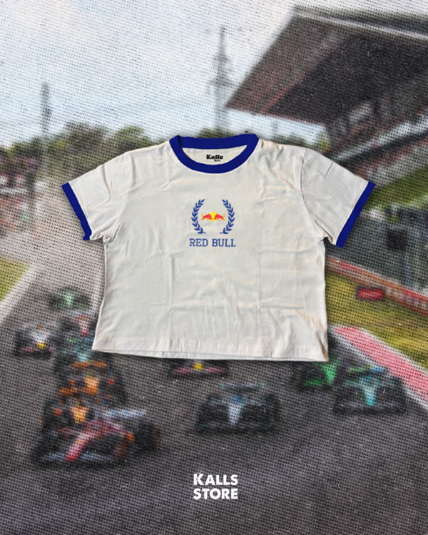 Baby tee azul Red bull laureles — imagen 2