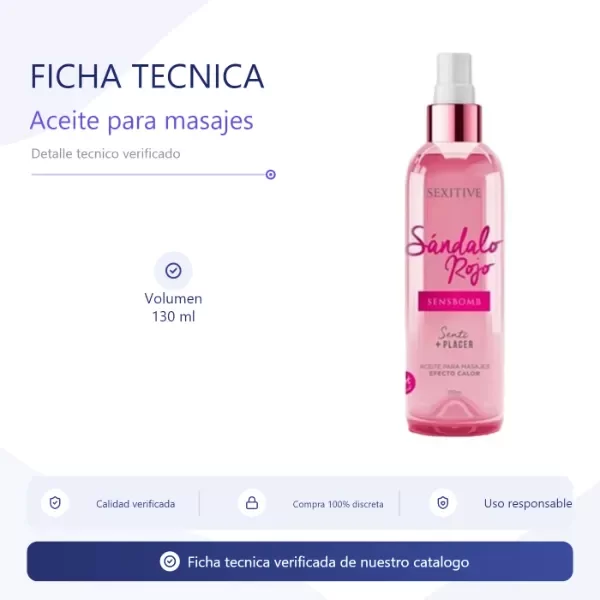 Producto - SensBomb Oleo (Sandalo Rojo) - 2