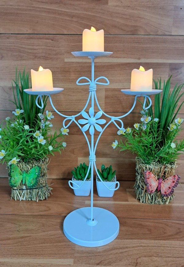 Producto - 15 unidades  candelabro centro de mesa COD: A61