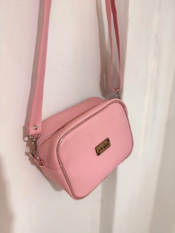 Producto - Bandolera Clásica Rosa con brillos