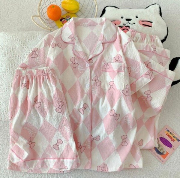 Producto - Pijama Camisero Mujer Kawaii 3 Piezas Marie