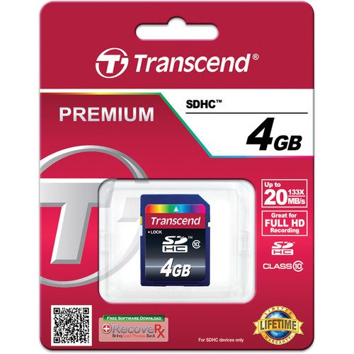 Producto - Memoria SD Trascend 4gb